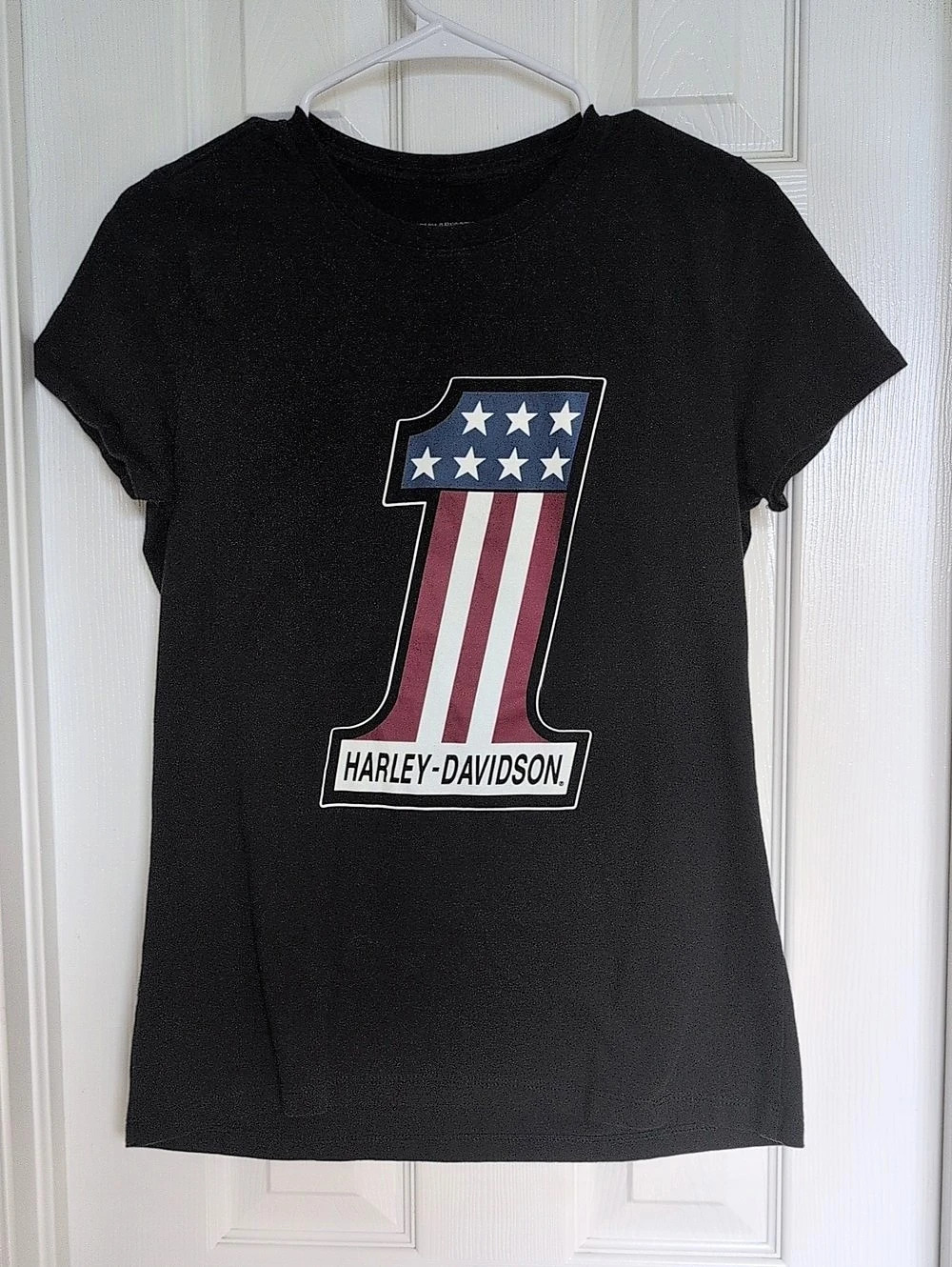 Harley-Davidson Willie G 1 Americana Graphic Tee Black & Red Medium